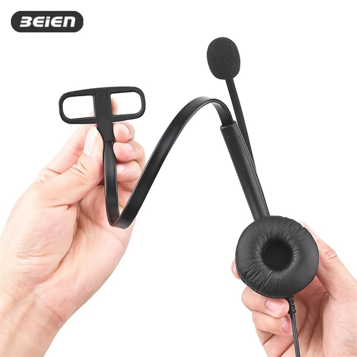 USB Call Center Wired Headset With Mic factory