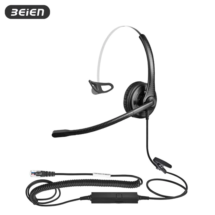 Mono Noise-Canceling RJ9 Office Headphones